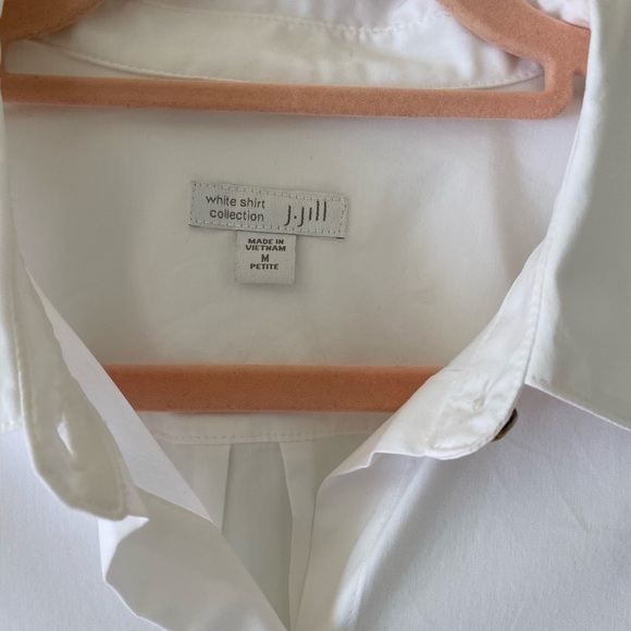 J.Jill white button down tunic - Picture 3 of 3